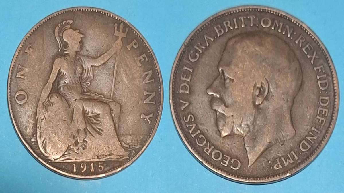 1915 - UK - 1 Penny - Victoria - Demonetised - Aug 1971 - Bronze