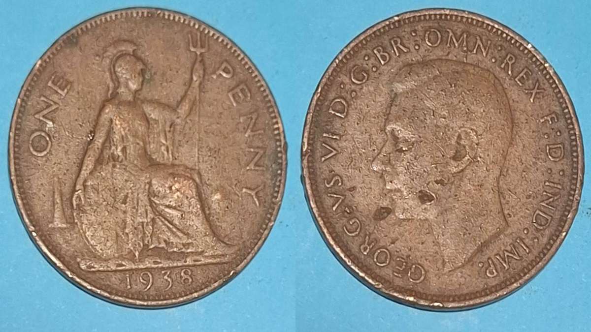 1938 - UK - 1 Penny - Edward VII - Demonetised - Aug 1971 - Bronze