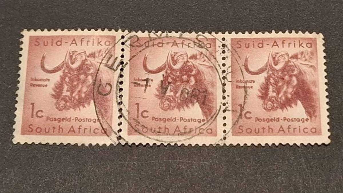1961 - South Africa - Block - 1C - Local Animals.