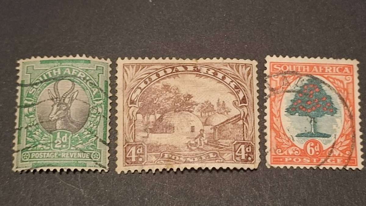 1930-1945 - South Africa - ½P + 4P + 6P - Definitive.