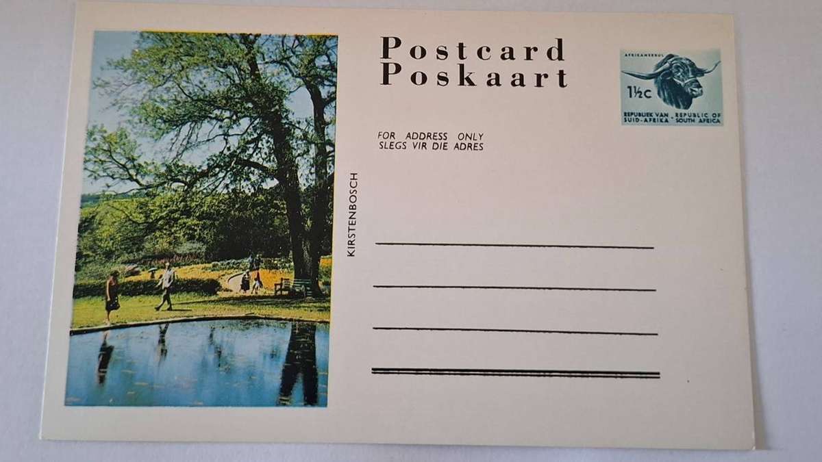 1960-1970's - RSA - 1½c -  Kirstenbosch - Prepaid Postcard.
