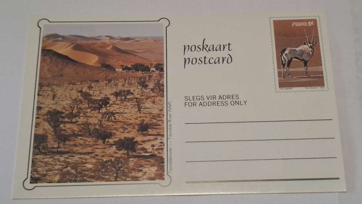 1980 - SWA - Unused Glossy Postcard - 5c - Tsondab River.