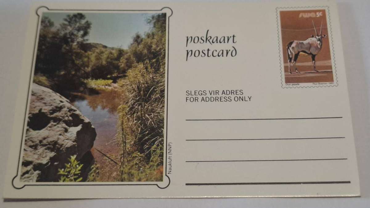 1980 - SWA - Unused Glossy Postcard - 5c - Naukluft.