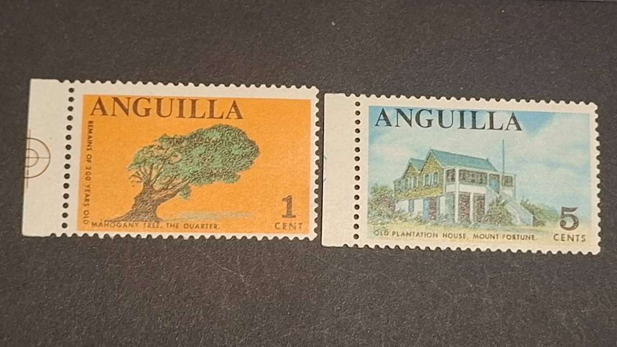 1967-1968 - Anguilla  - 1C + 5c -  Unused - Local Motives.