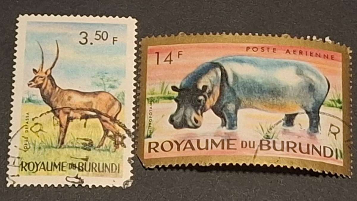 1964 - Burundi - 3.50Fr + 5Fr - Animals.