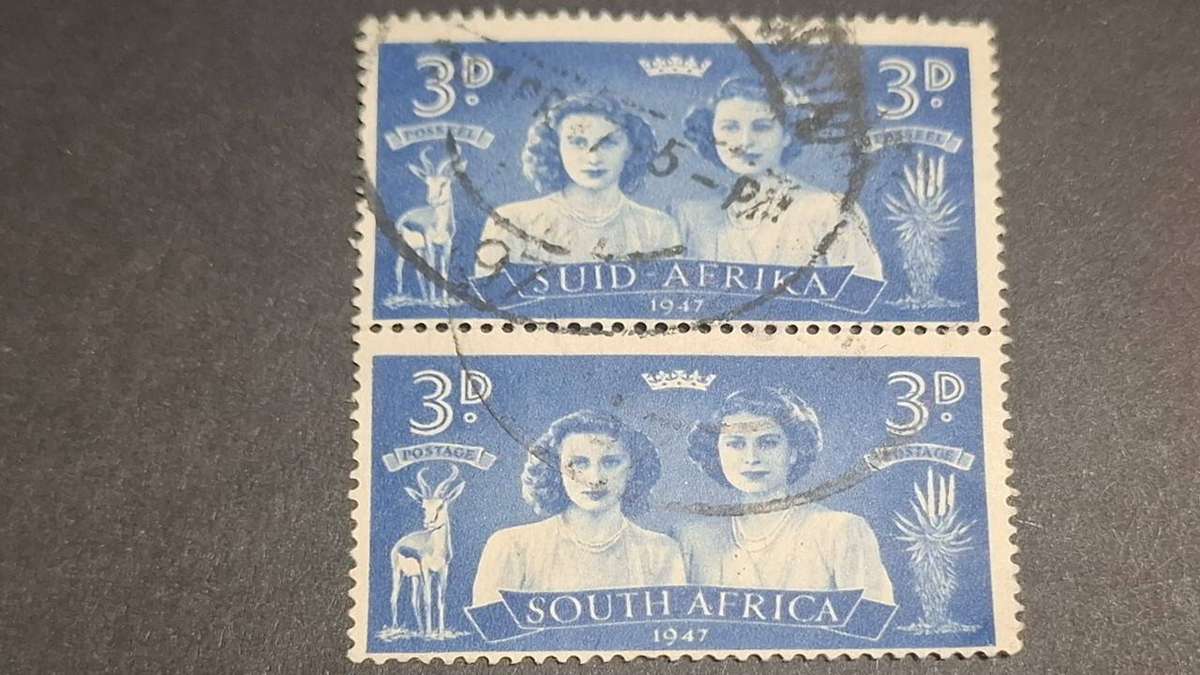 1947 - RSA - Pair - 3D - Royal Visit.