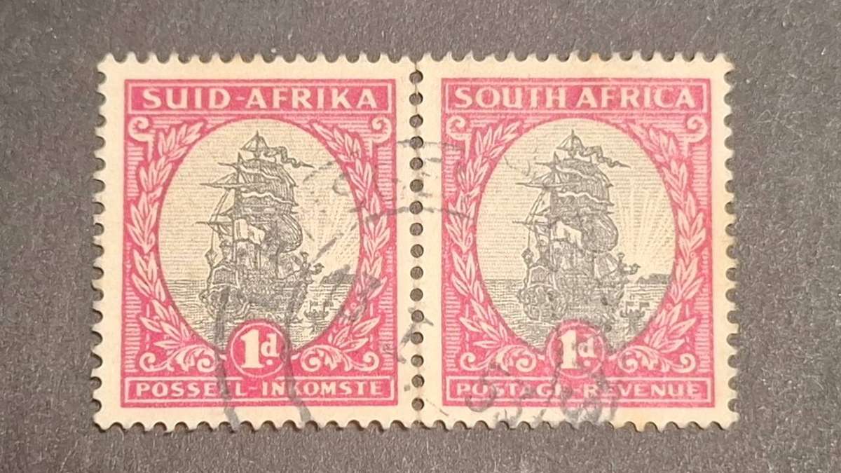1926-1927 - RSA - Pair - 1D - Definitive Issue.