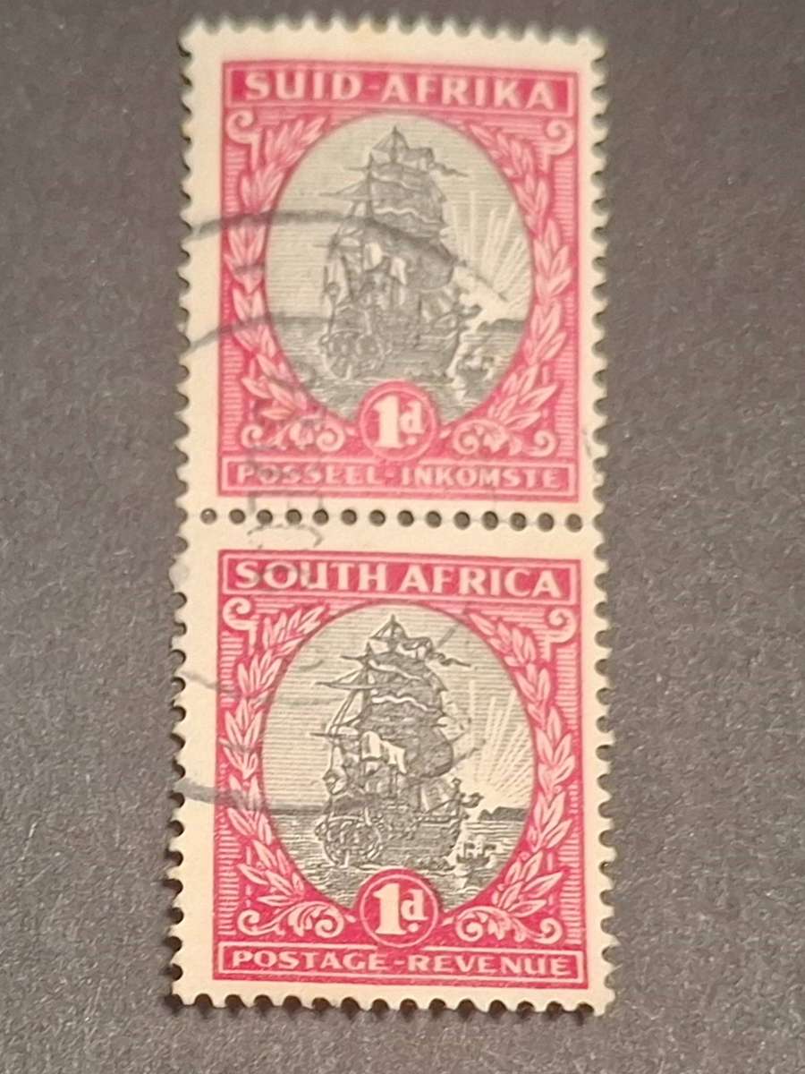 1926-1927 - RSA - Pair - 1D - Definitive Issue.