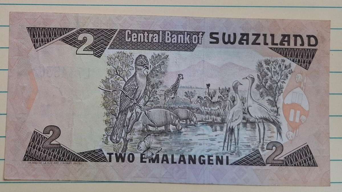 1987 - Swaziland - 2 Emalangeni - Signature: Barnabas Sibusiso Dlamini - Demonetised Yes - L 734536