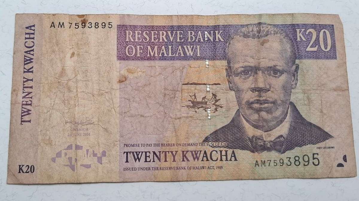 2004 - Malawi - 20 Kwacha - Demonetised - No - AM 7593895