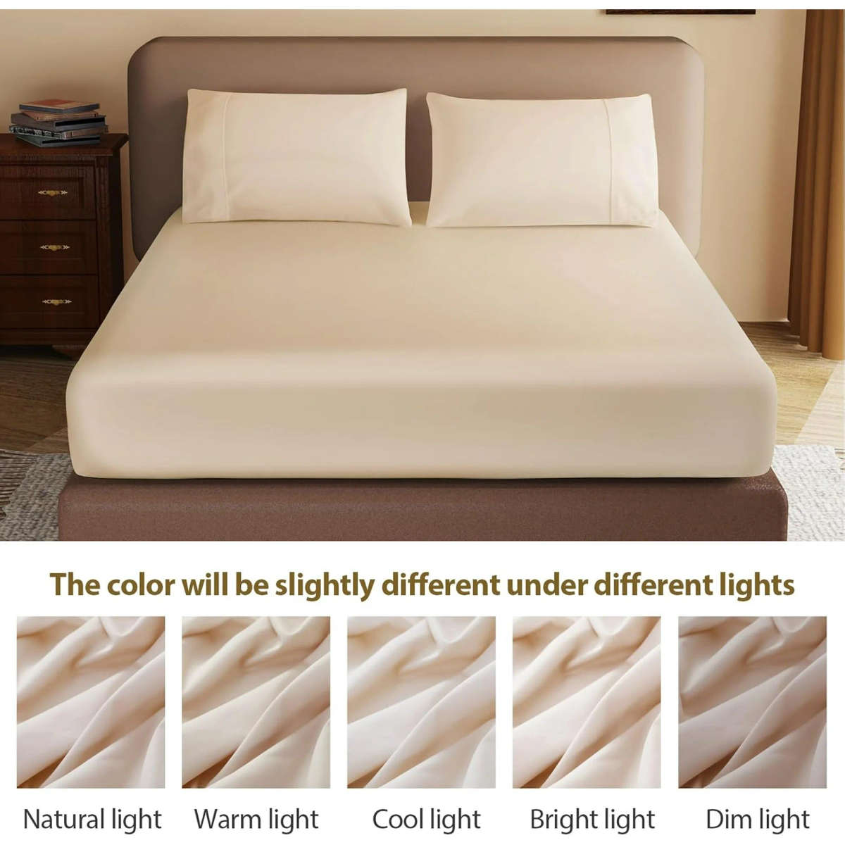 Queen Size Microfibre Fitted Sheet - Peach