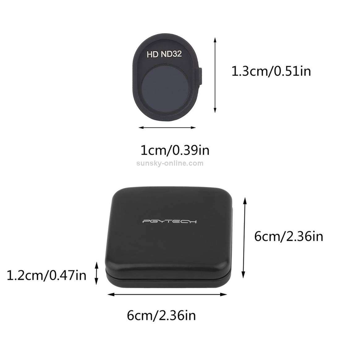 Camera HD Filter Lens Suitable For DJI Spark ND16 Filter Drone(Black)