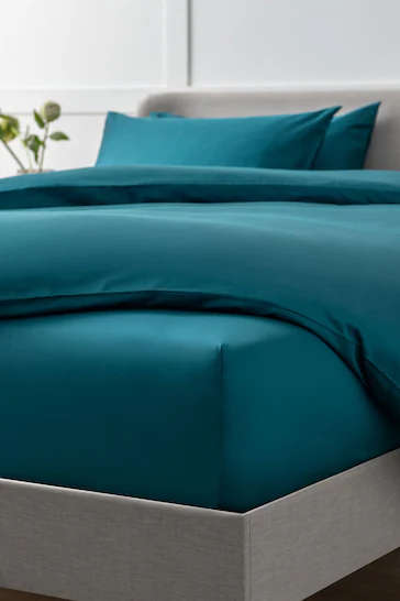 Queen Size Microfibre Fitted Sheet - Teal
