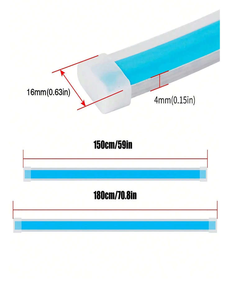 Car LED Hood Light - Universal Daytime Running - White