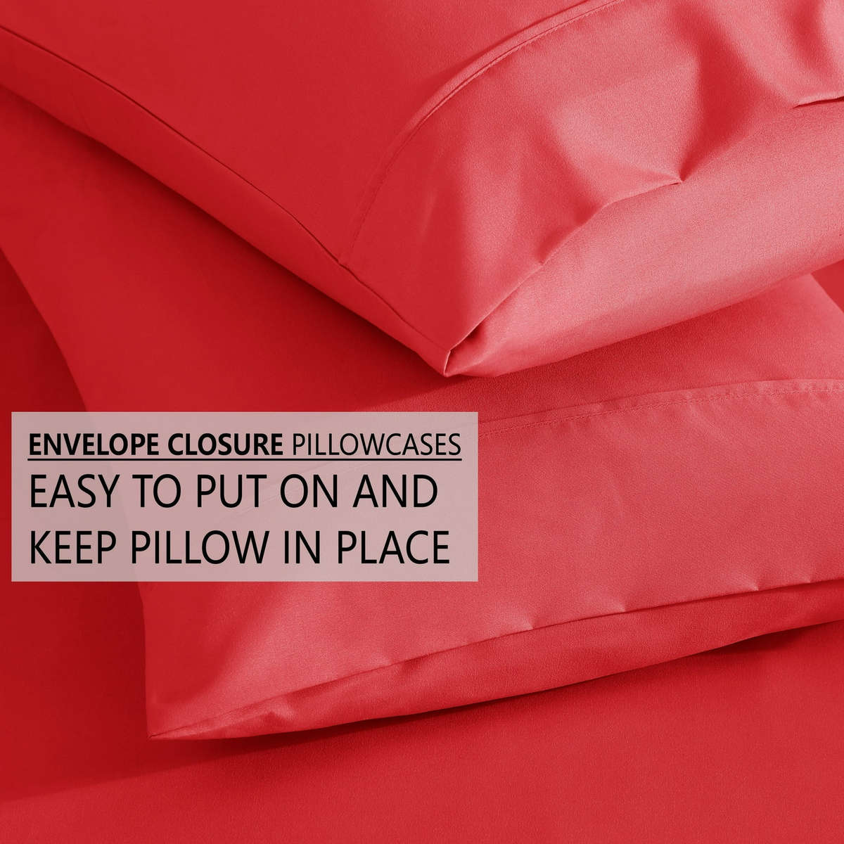 Fitted Sheet & Pillowcase Set! - Red