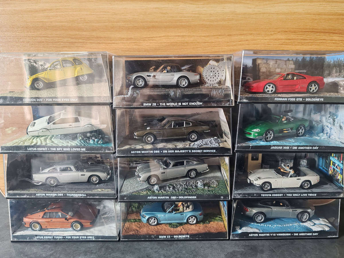 James bond die cast car collection