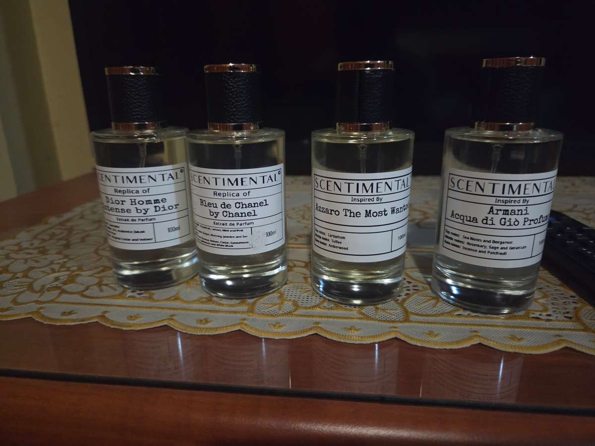 (LATE ENTRY) FOUR 100ML SCENTIMENTAL FRAGRANCES MEN