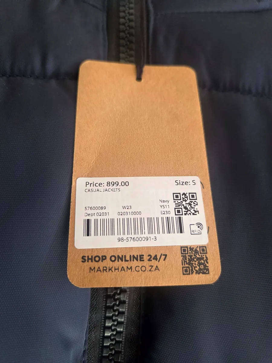 MARKHAM SIZE SMALL PUFFER JACKET BRAND NEW NAVY