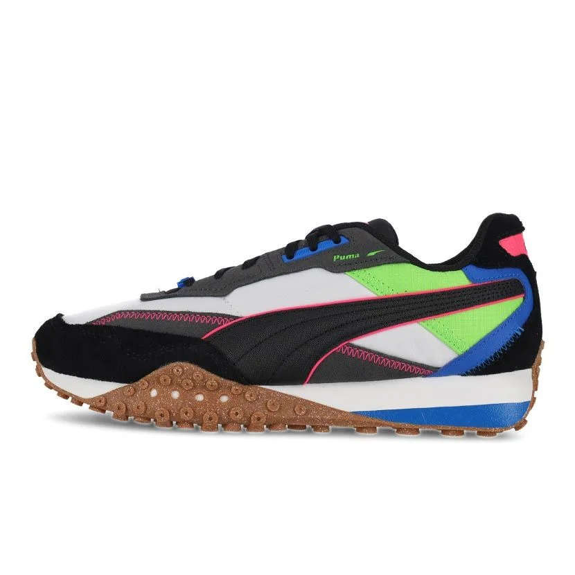 PUMA BLKTOP RIDER SNEAKERS VIBRANT GREY PITCH GREEN SIZE UK 8 BRAND NEW