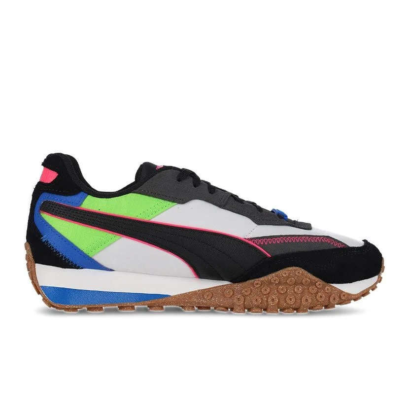 PUMA BLKTOP RIDER SNEAKERS VIBRANT GREY PITCH GREEN SIZE UK 8 BRAND NEW