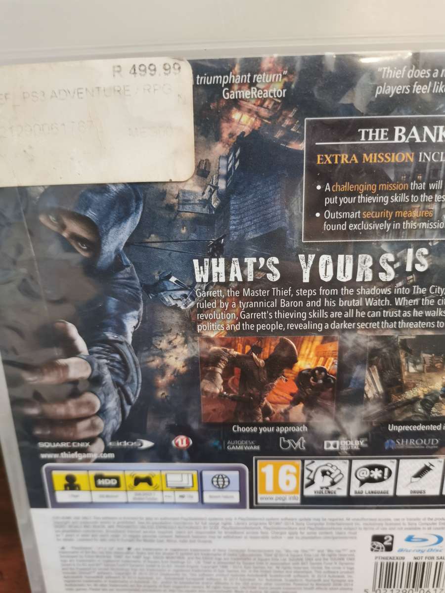 Thief on PlayStation 3 with Booklet