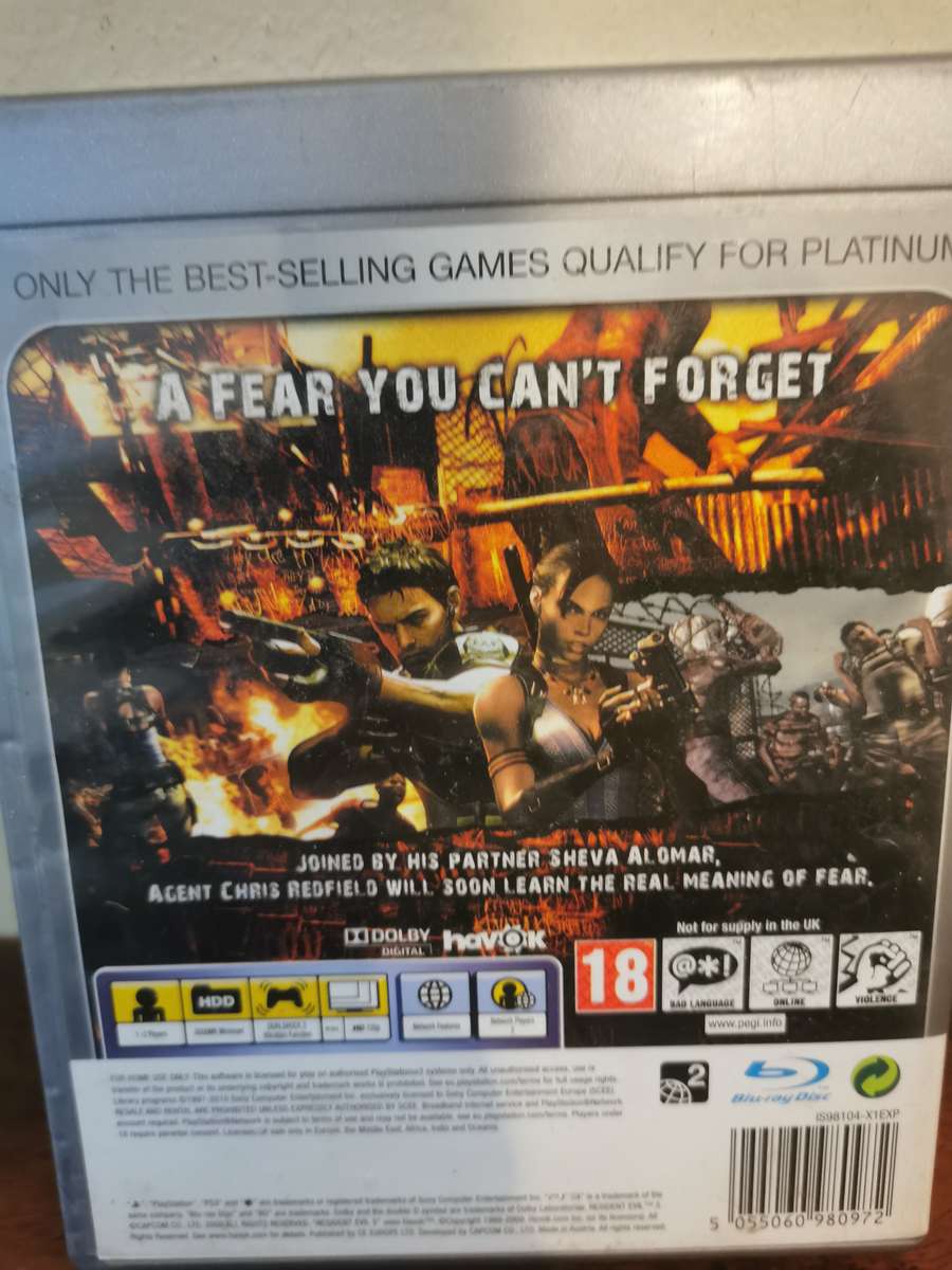 Resident Evil 5 on PlayStation 3 with Booklet
