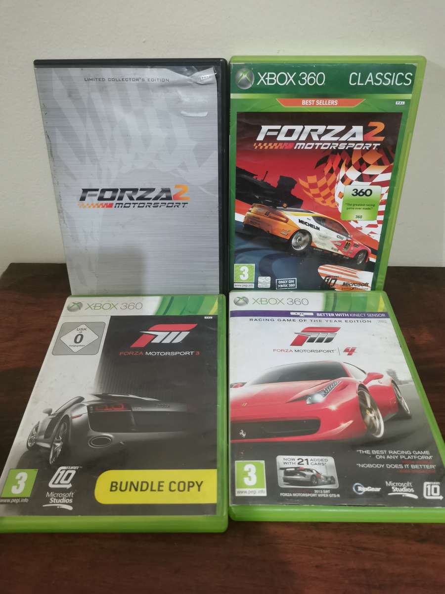 Rare Forza Motorsport Game Collection on Xbox 360 with Booklets