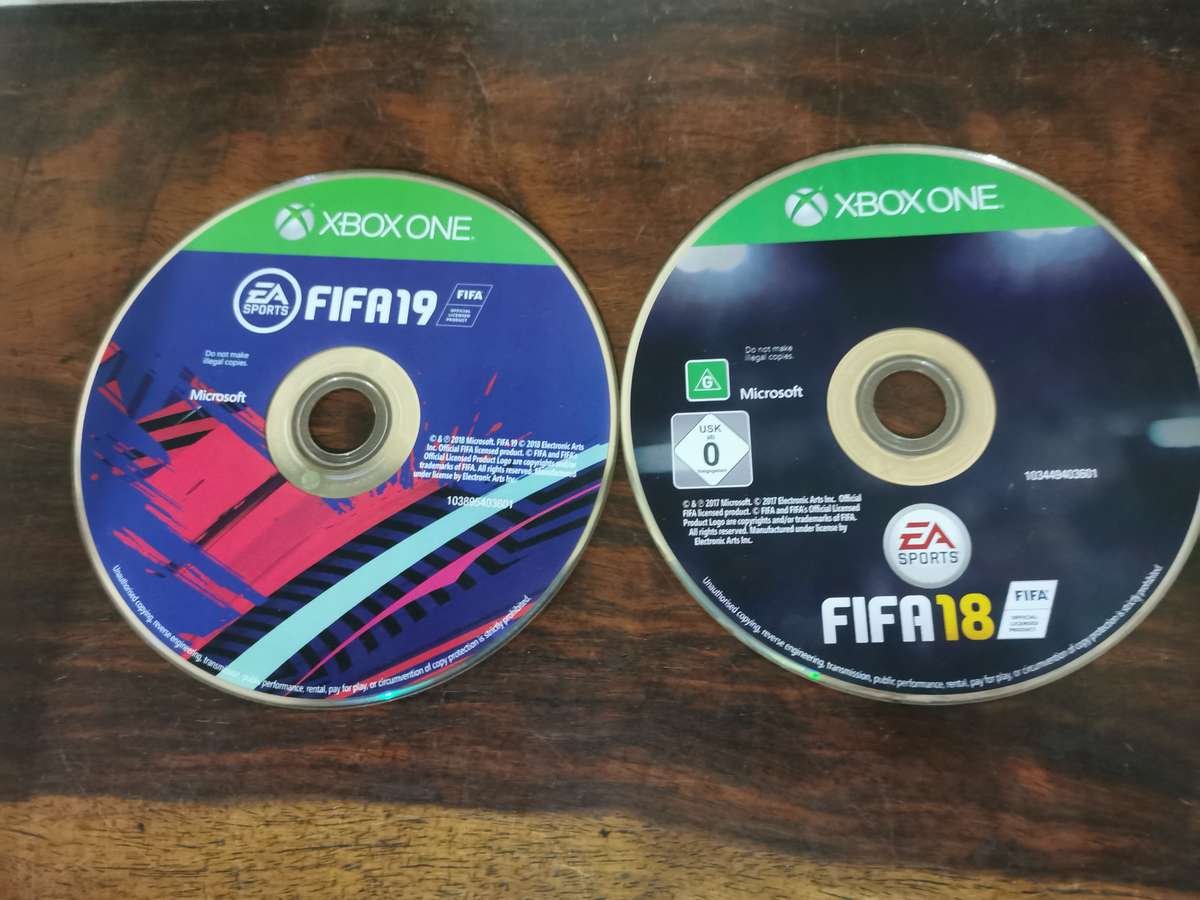 FIFA 18 and 19 on Xbox One - no covers