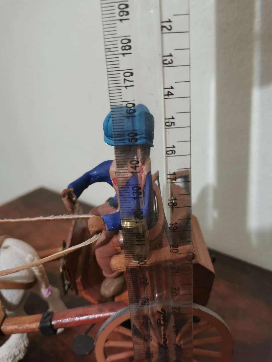 Highly Detailed and Well-Made Vintage Horse and Carriage Figurine