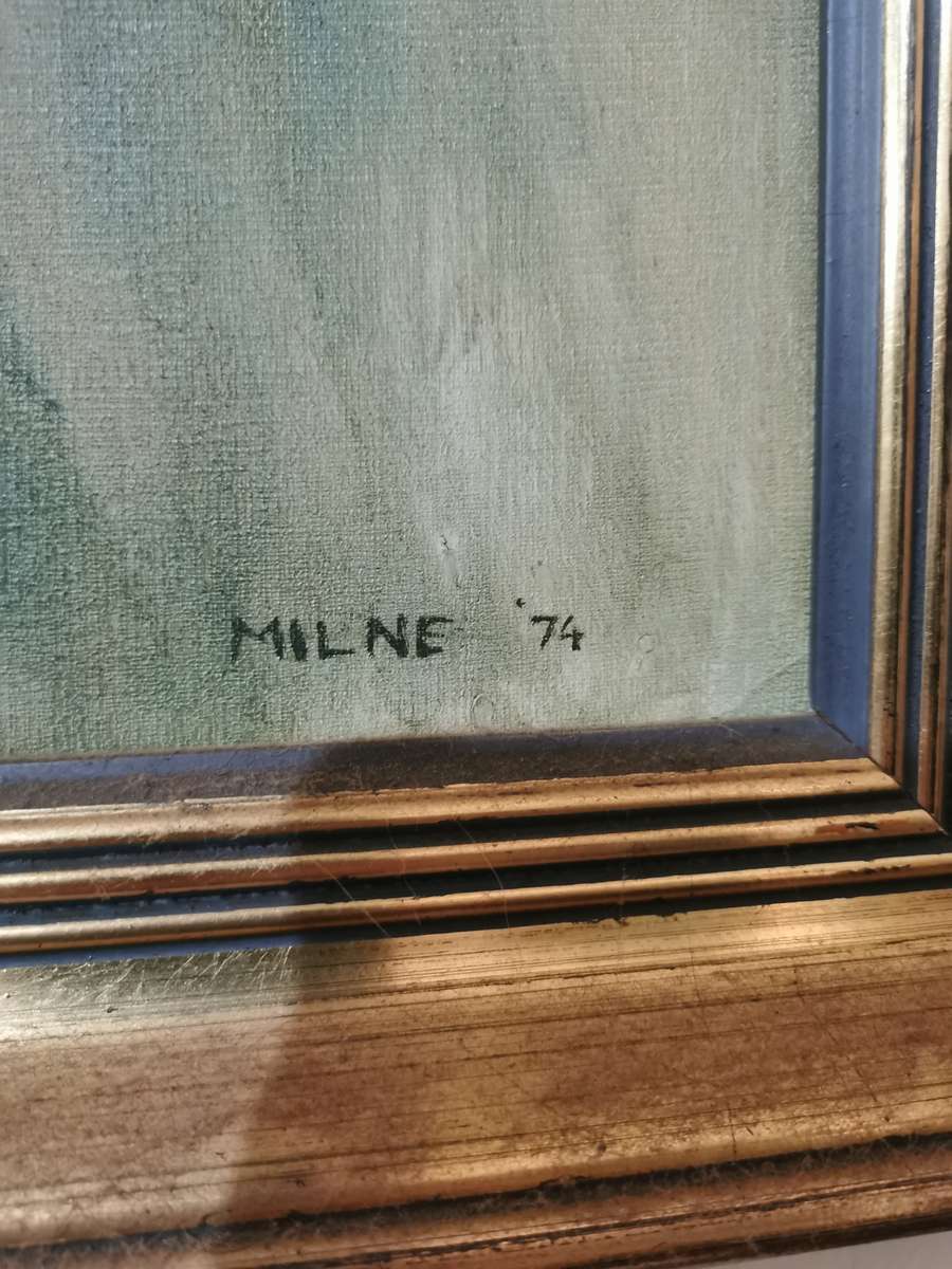 1974 Milne Painting - Original and Signed (59cmx69cm)