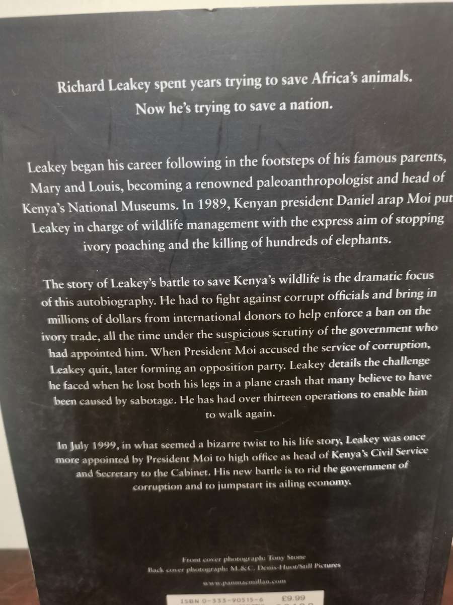 Wildlife Wars by Richard E Leakey