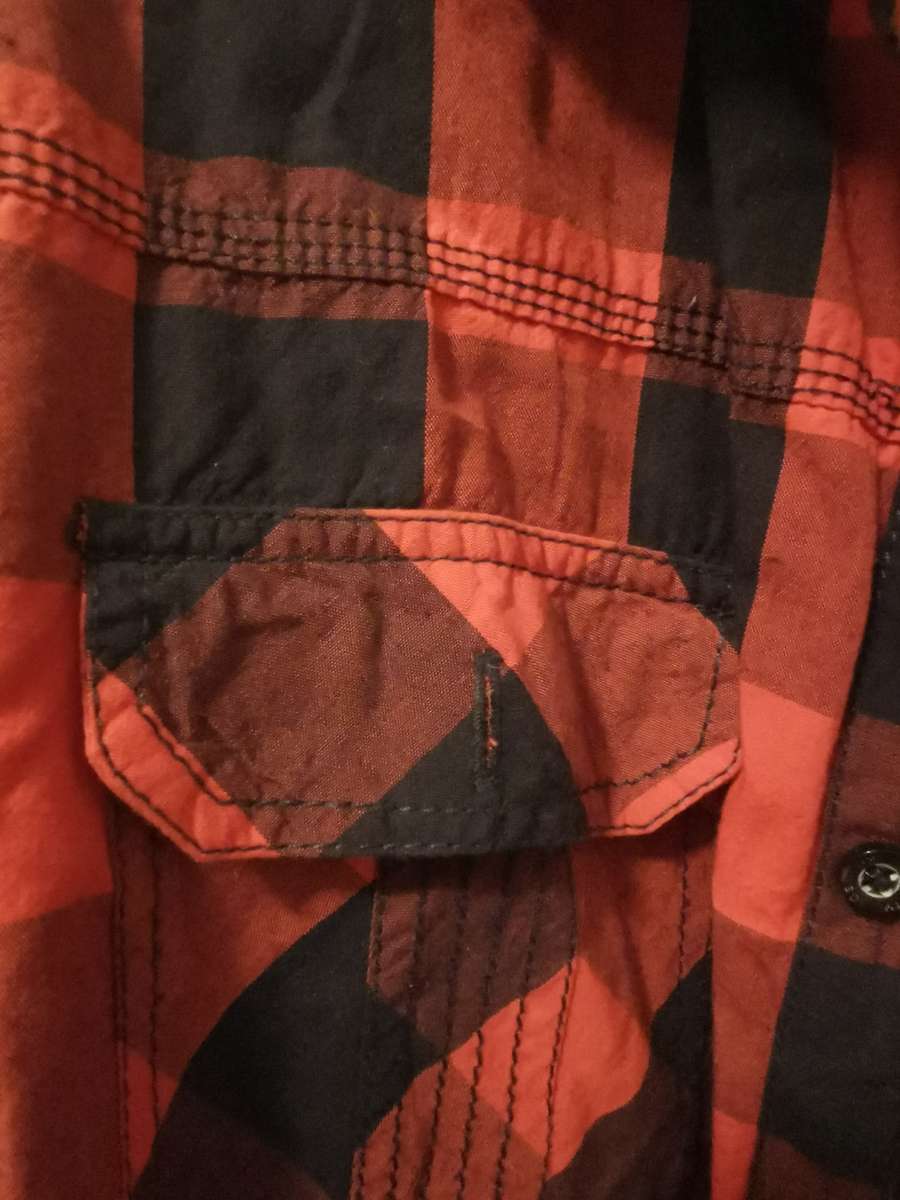 Identity Long-Sleeved Checkered Shirt - Size L