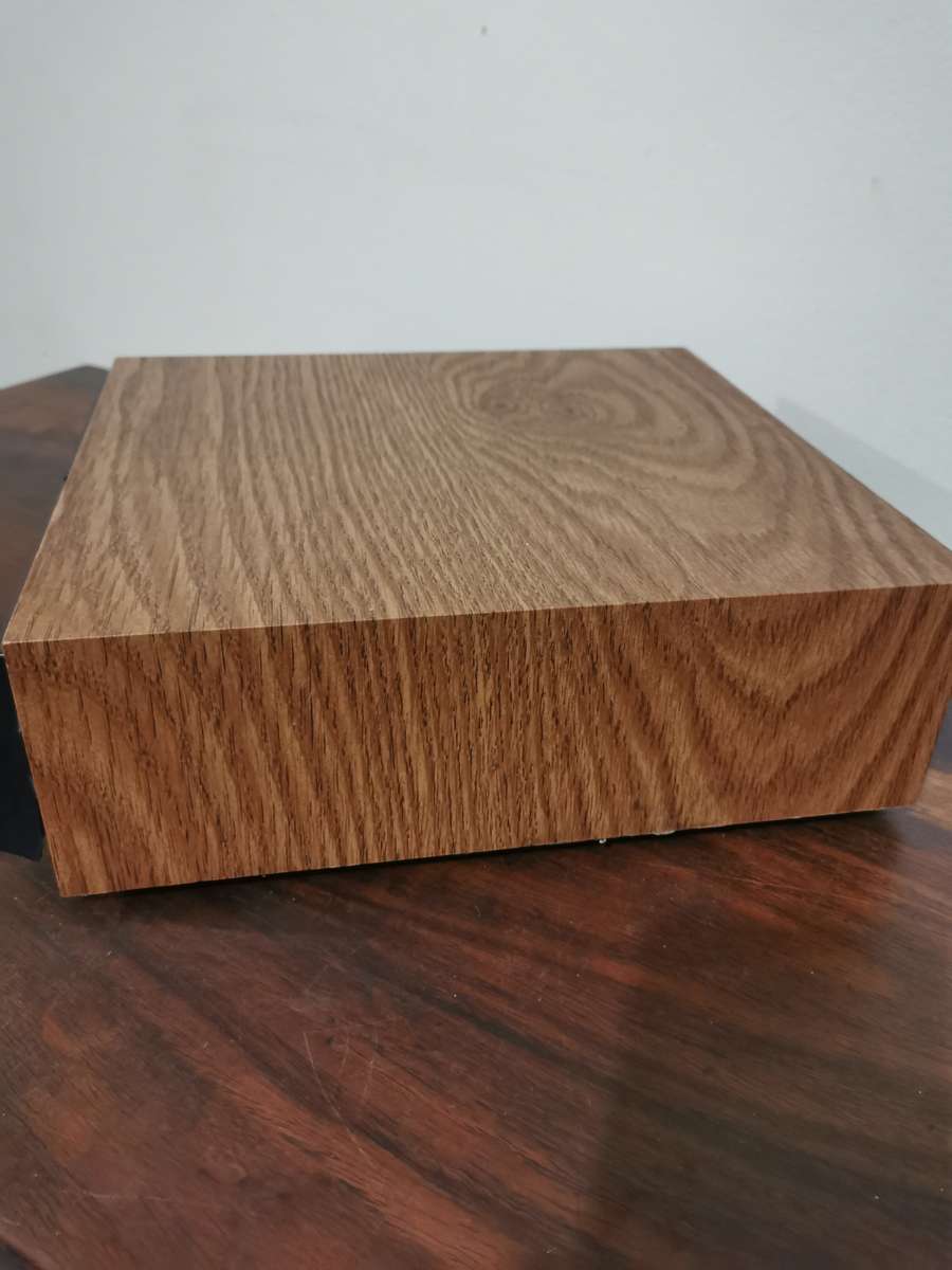 Vintage Tape Cassette Holder with Wooden Finish