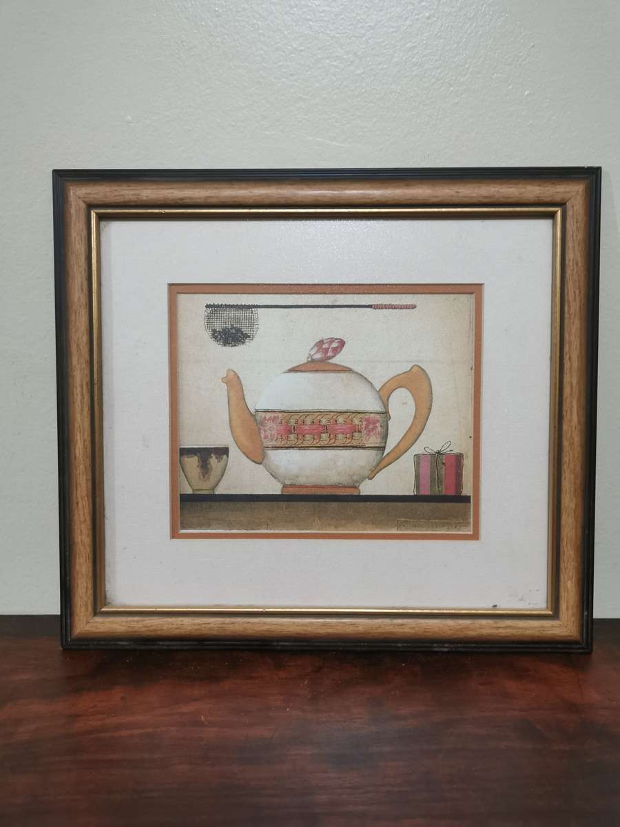 Lovely Portrait in a Wood and Glass Frame 34cmx30cm