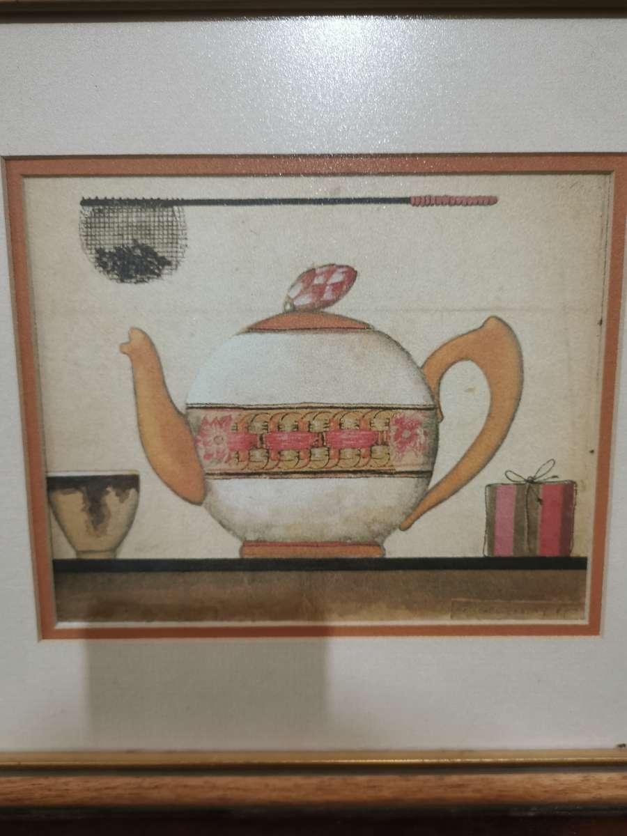 Lovely Portrait in a Wood and Glass Frame 34cmx30cm