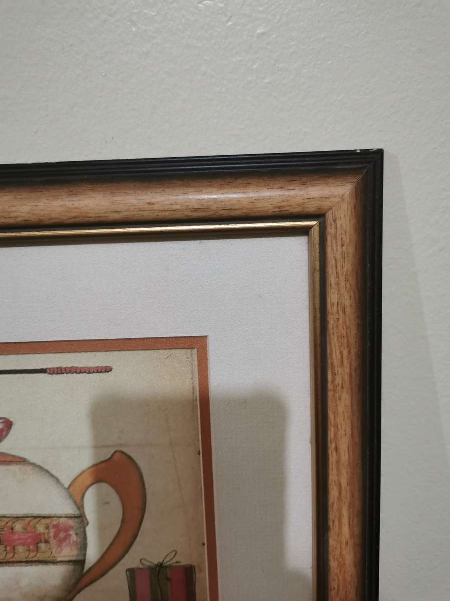 Lovely Portrait in a Wood and Glass Frame 34cmx30cm