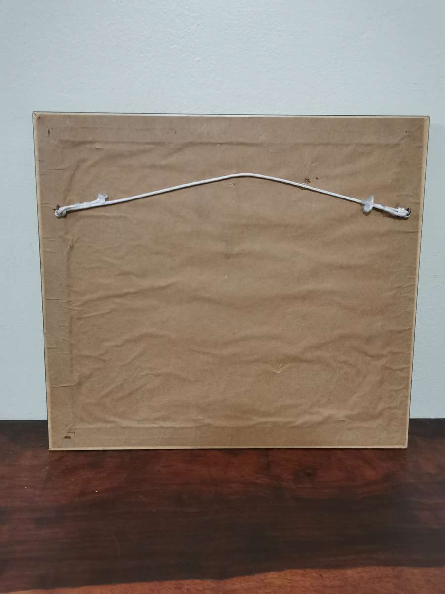 Lovely Portrait in a Wood and Glass Frame 34cmx30cm