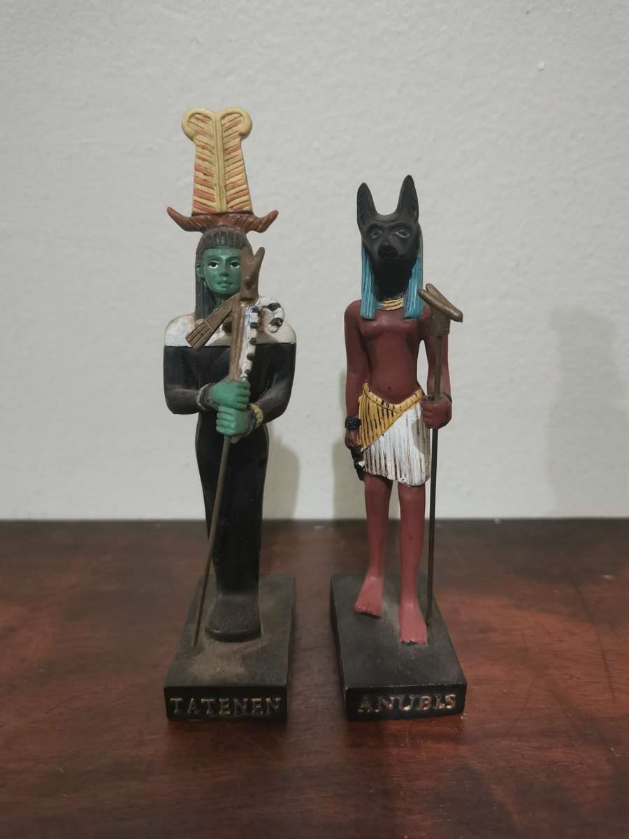 Egyptian God Figurines x2