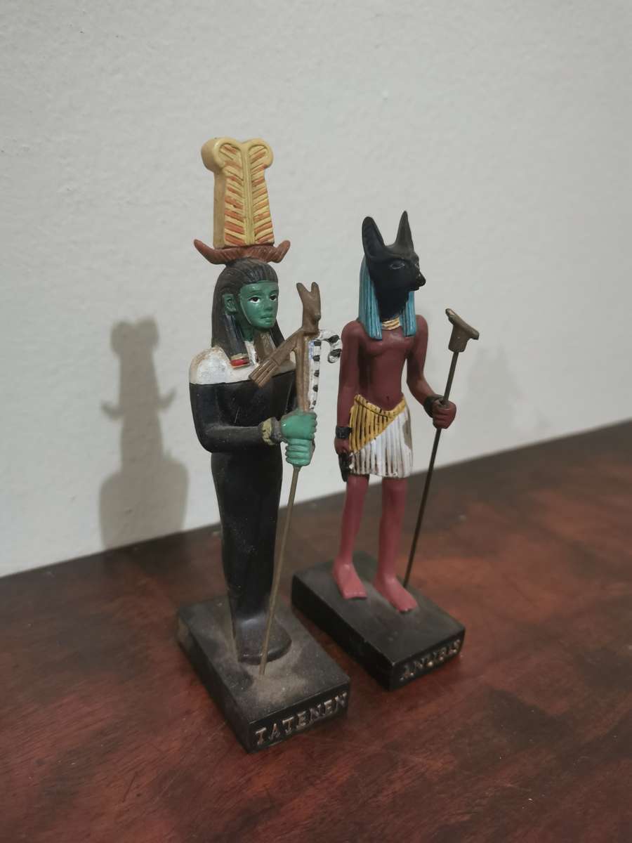 Egyptian God Figurines x2