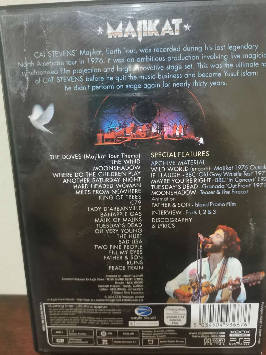 Cat Stevens - Majikat DVD with Booklet