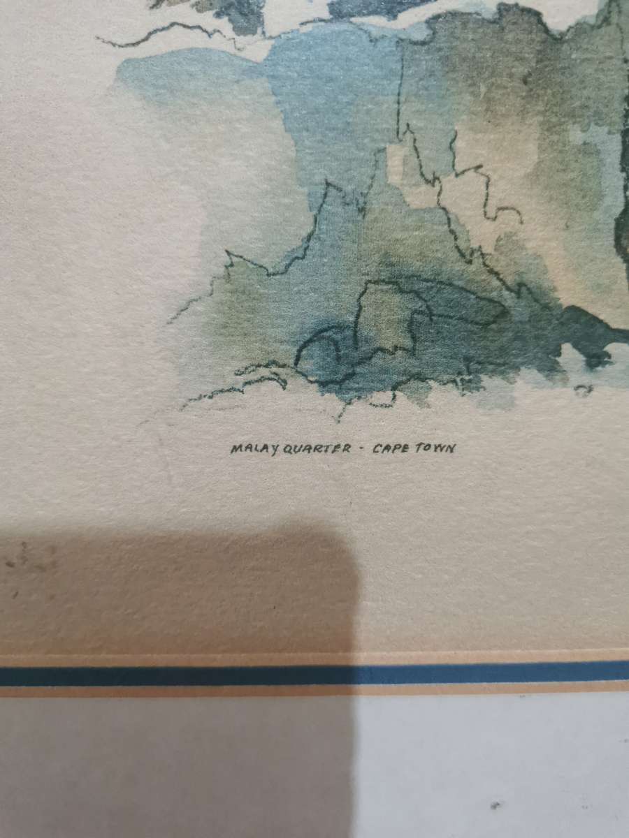 Malay Quarter Cape town Portrait Print (49cmx40cm)