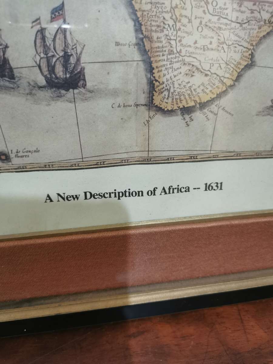 New Depiction of Africa 1631 Map - The Folger Shakespeare Library (48cmx59cm)