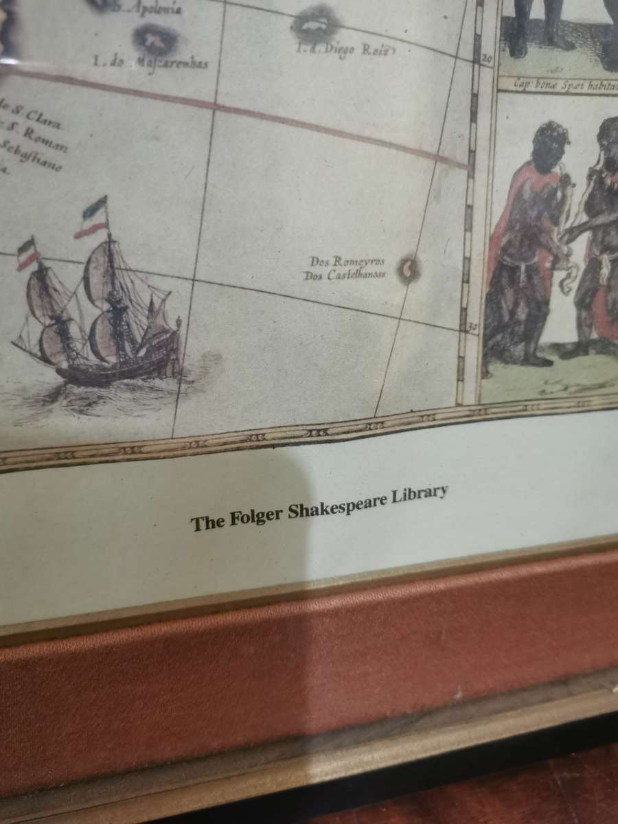 New Depiction of Africa 1631 Map - The Folger Shakespeare Library (48cmx59cm)