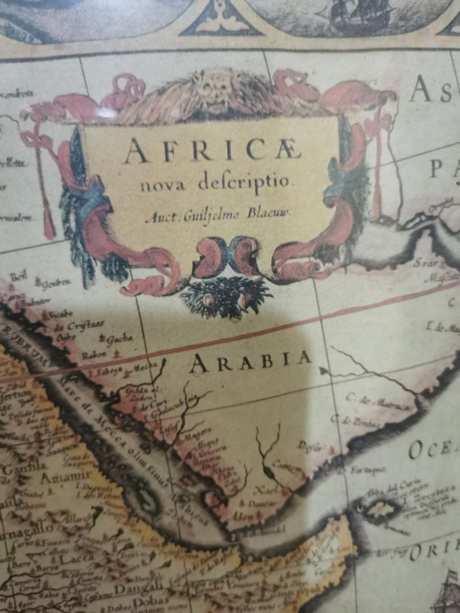 New Depiction of Africa 1631 Map - The Folger Shakespeare Library (48cmx59cm)