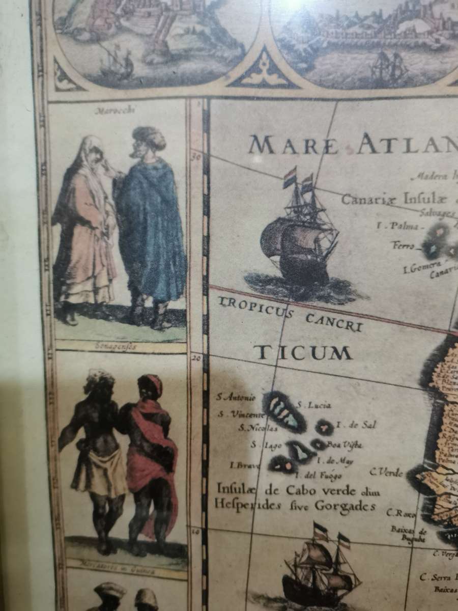 New Depiction of Africa 1631 Map - The Folger Shakespeare Library (48cmx59cm)
