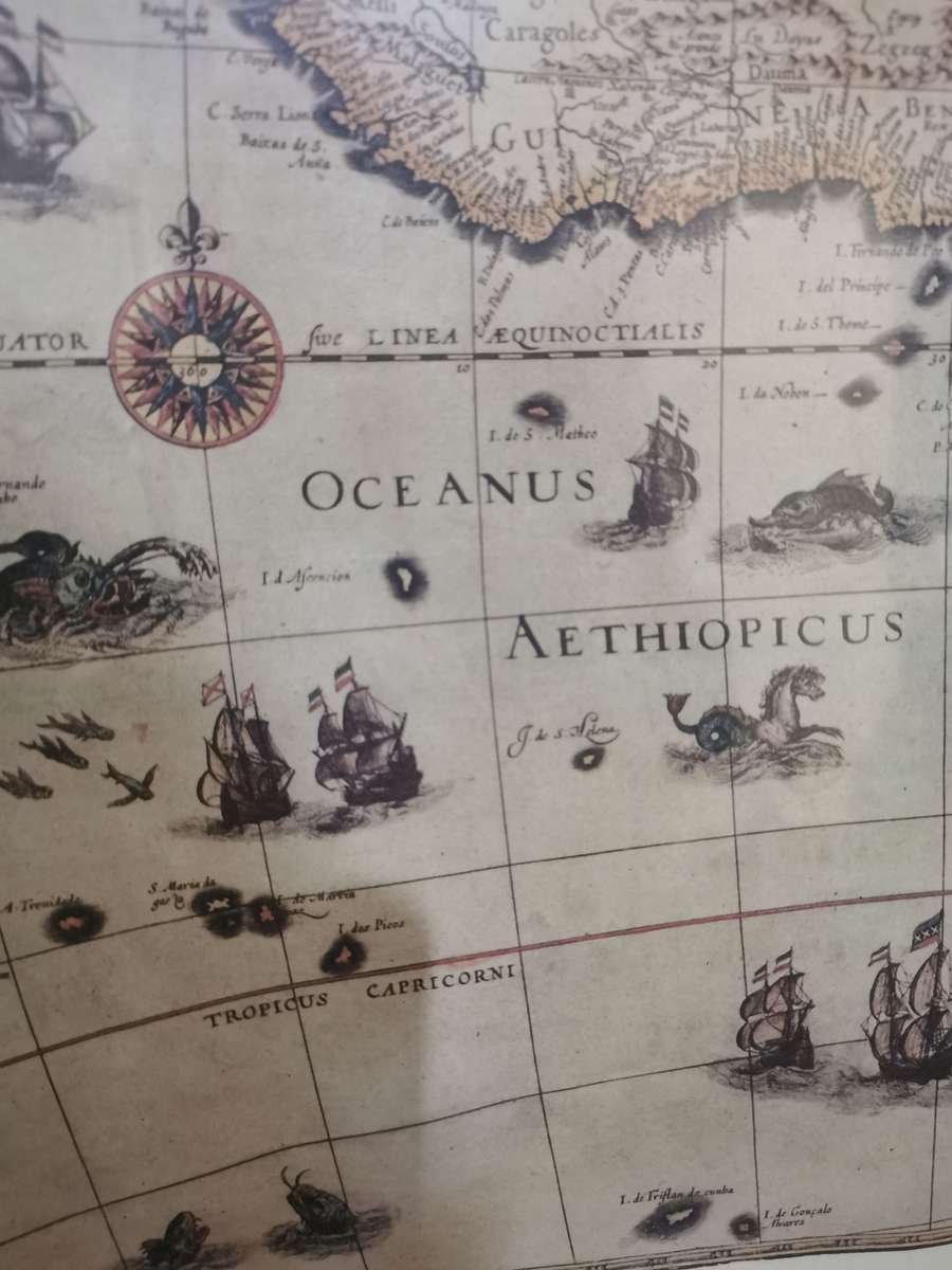 New Depiction of Africa 1631 Map - The Folger Shakespeare Library (48cmx59cm)