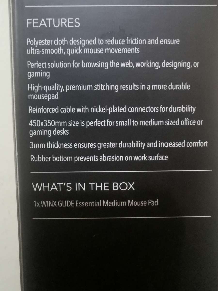 WINX Glide Mouse Pad for Gaming