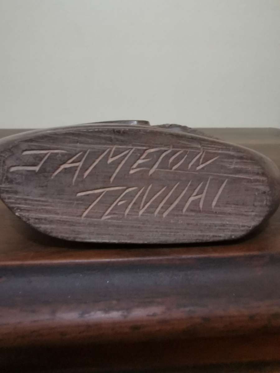 Mother and Child Stone Sculpture Signed by the Artist