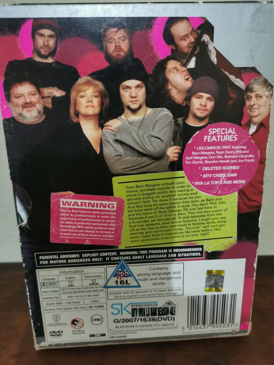 Viva La Bam DVD Box Set - Complete Seasons 4 and 5 with Bonus Disc