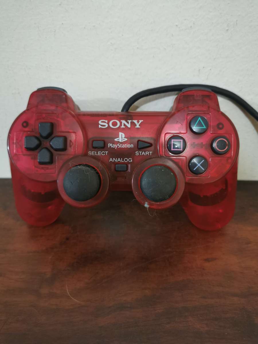 Original Red Sony PlayStation 2 Remote Controller